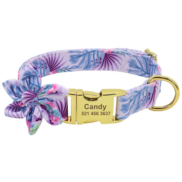 Flower Custom Dog Collar