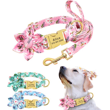 Flower Custom Dog Collar